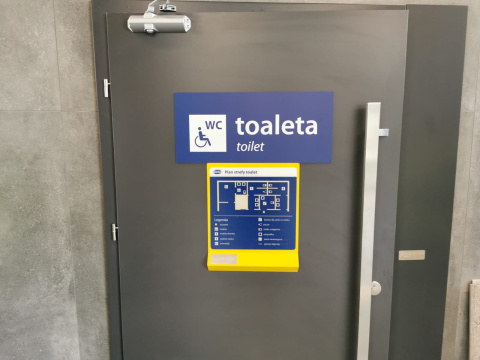 Tablica strefy toalet Tablica strefy toalet