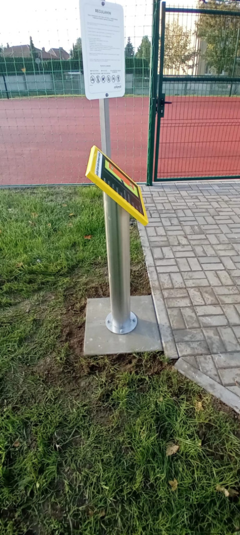 Tablica tyflograficzna na nodze Tablica tyflograficzna na nodze