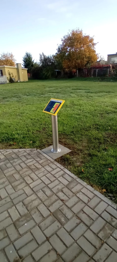 Tablica tyflograficzna na nodze Tablica tyflograficzna na nodze
